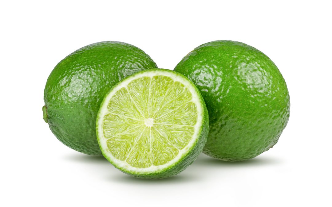 lime isolated on white background
